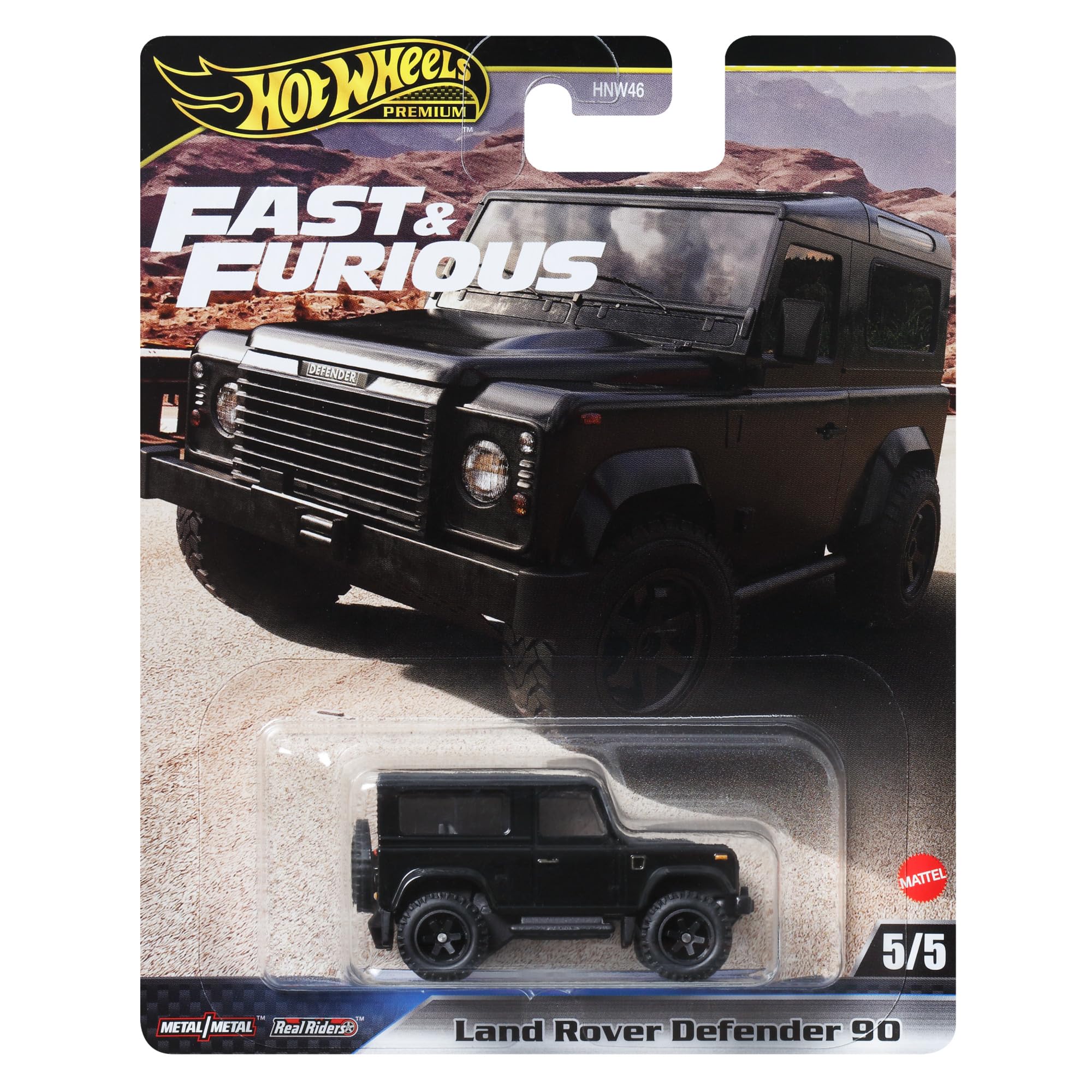 Maqueta De Coche Fundido A Presión Hot Wheels Land Rover Defender 90 1:64 - Venta Internacional.
