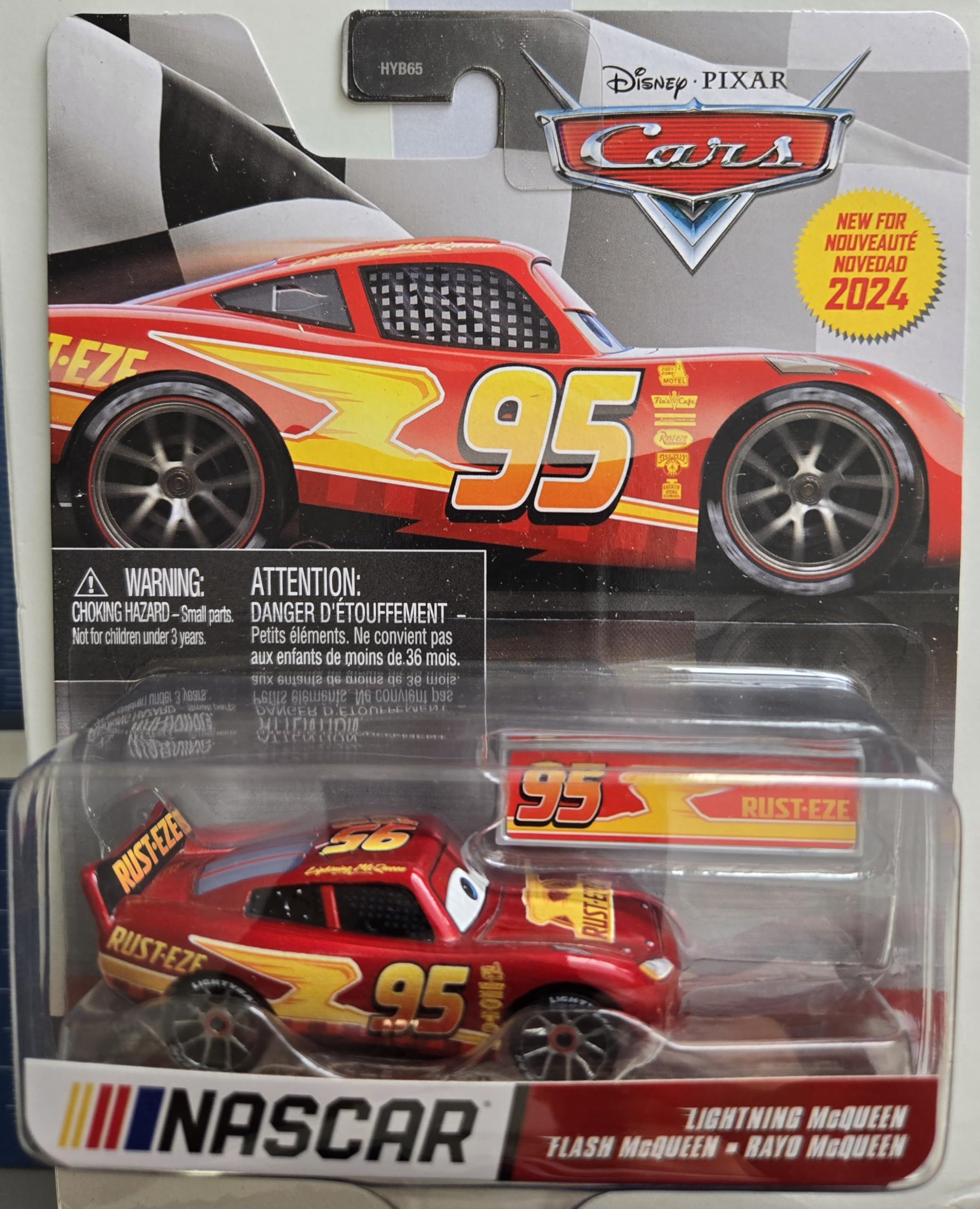 Coche Fundido A Presión Disney Cars Nascar Lightning Mcqueen 2024 - Venta Internacional.