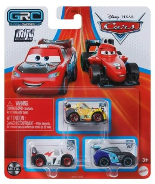 Pack De 3 Minicarreras De Disney Cars (grc Racers 2, Shu Todoroki, Miguel Camino Y Jackson Storm) - Venta Internacional.