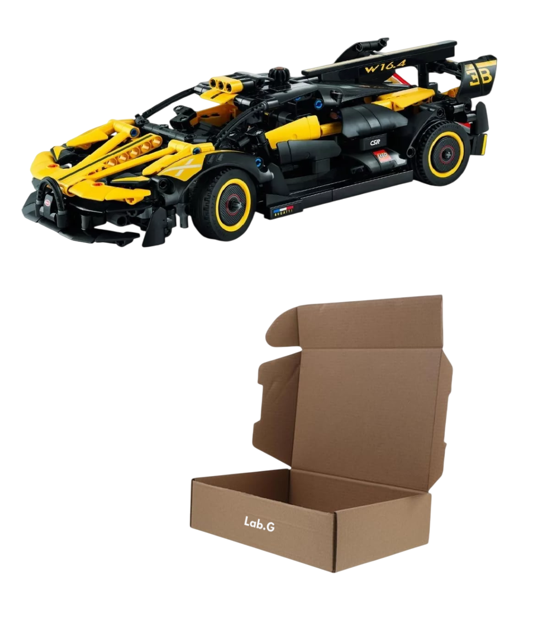 Kit de Construcción Technic Bugatti Bolide 905 Piezas