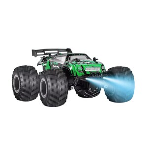 Foto 2 | Carro De Control Remoto Todo Terreno 2 Pilas Recargable 1:18, Belug Negro/verde
