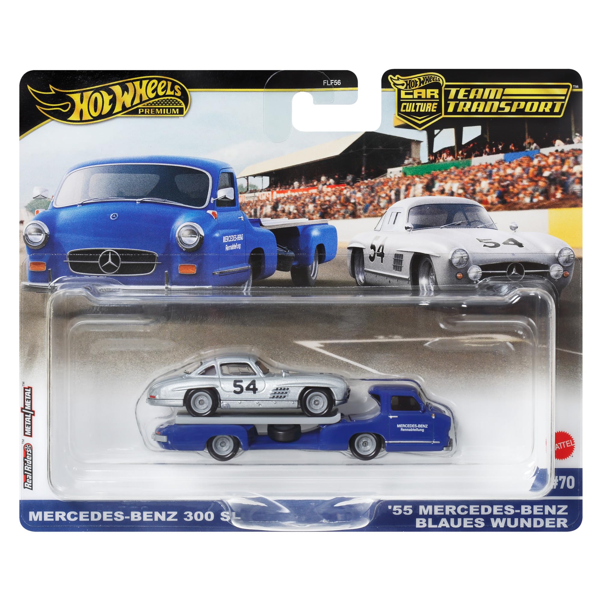 Coches Fundidos A Presión Hot Wheels Team Transport Mercedes-benz 300sl - Venta Internacional.