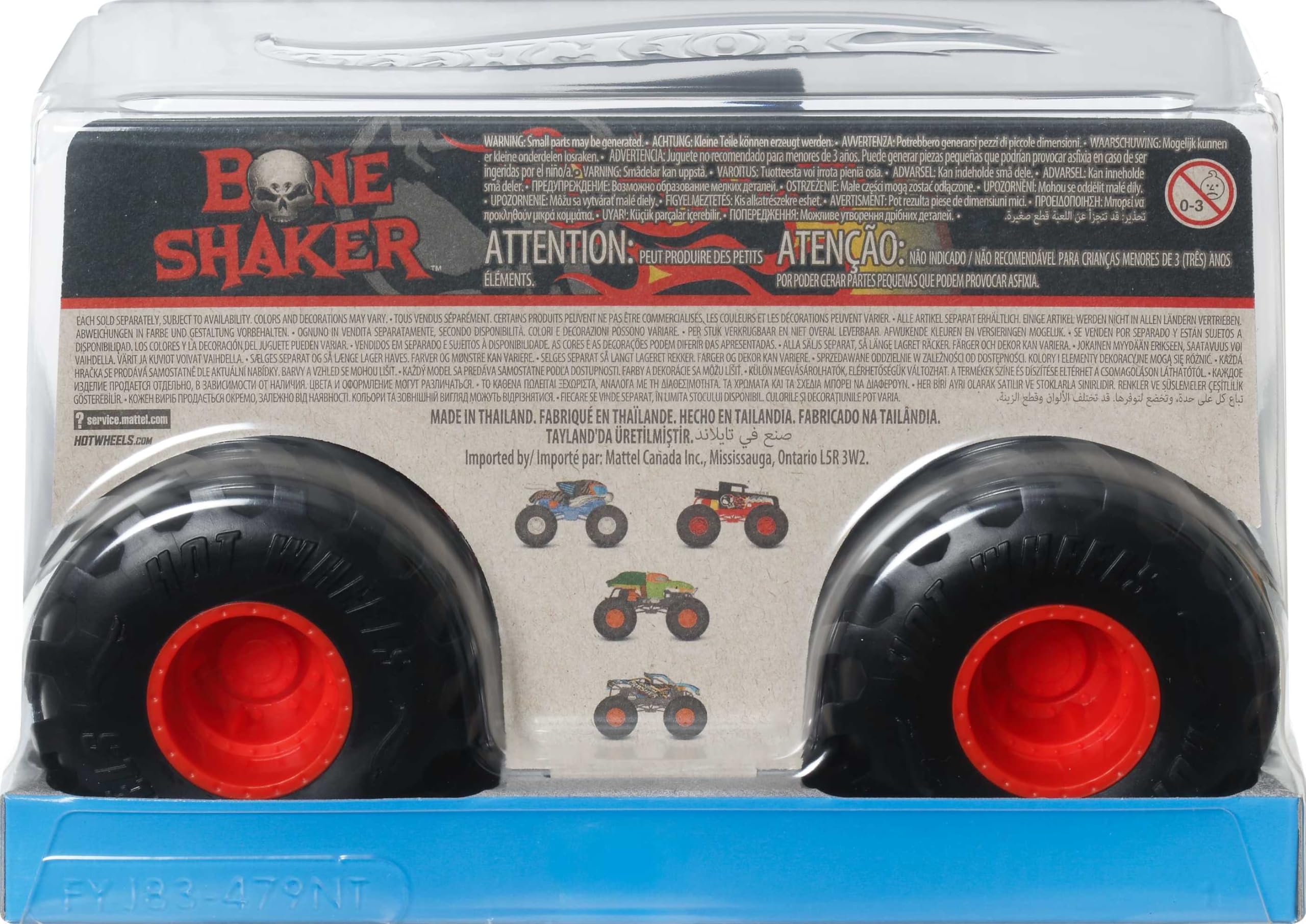 Foto 3 pulgar | Camión De Juguete Hot Wheels Monster Trucks 1:24 Fundido A Presión Durante Más De 3 Años - Venta Internacional.