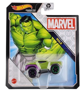 Foto 1 | Vehículo De Juguete Hot Wheels Character Cars Marvel Hulk Kids 3+ - Venta Internacional.