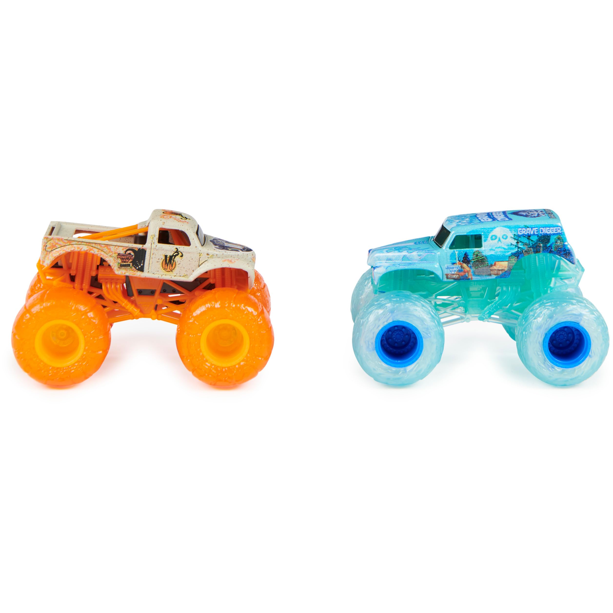 Foto 4 pulgar | Toy Monster Jam Whiplash Earth Vs. Grave Digger Surf 1:64 - Venta Internacional.