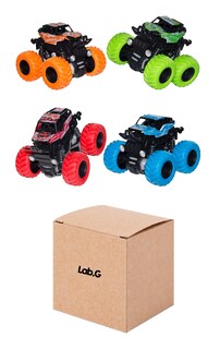 Foto 1 | Juguetes Monster Truck Coches De Juguete De Fricción 4 Pcs
