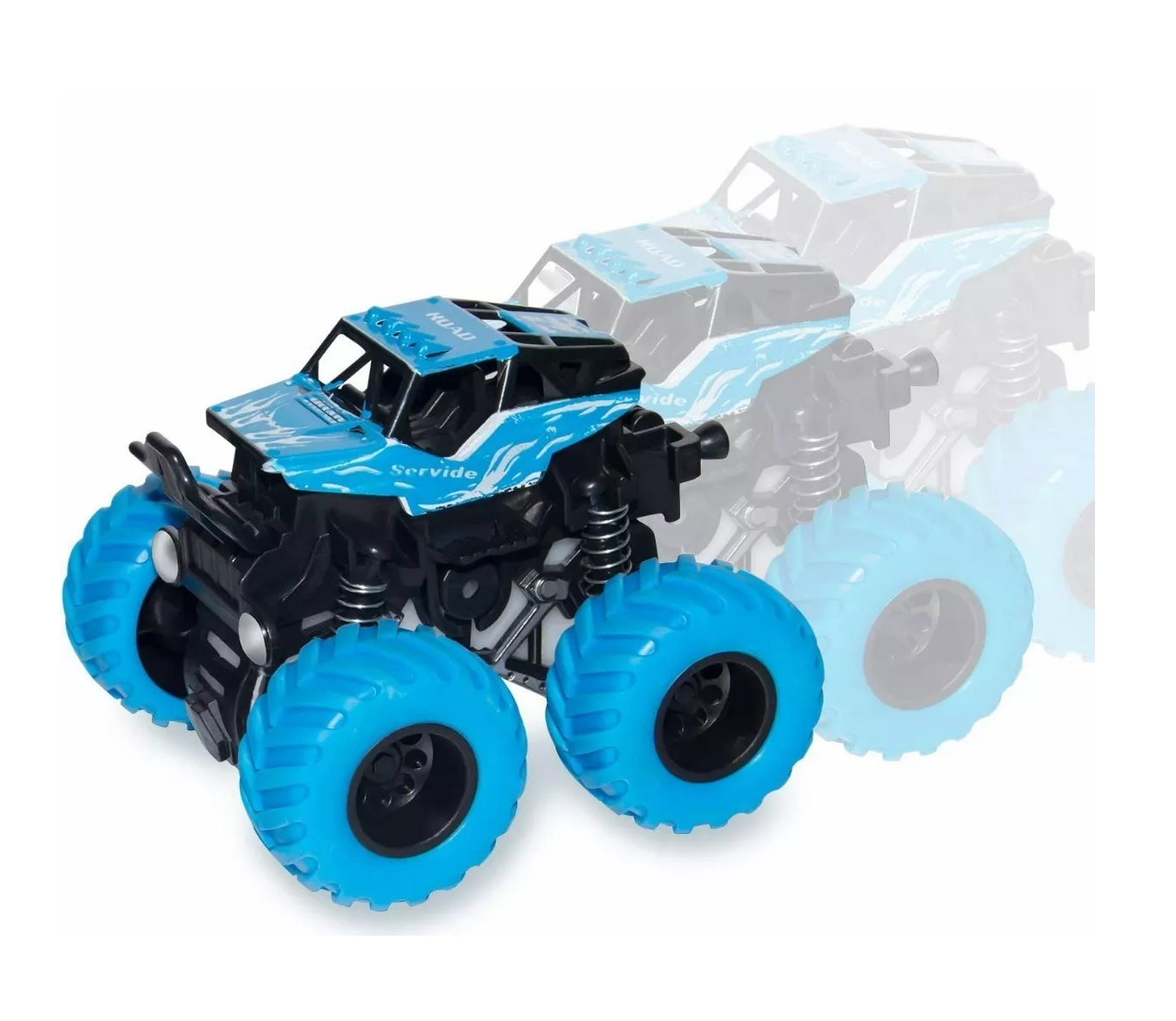 Foto 4 pulgar | Juguetes Monster Truck Coches De Juguete De Fricción 4 Pcs