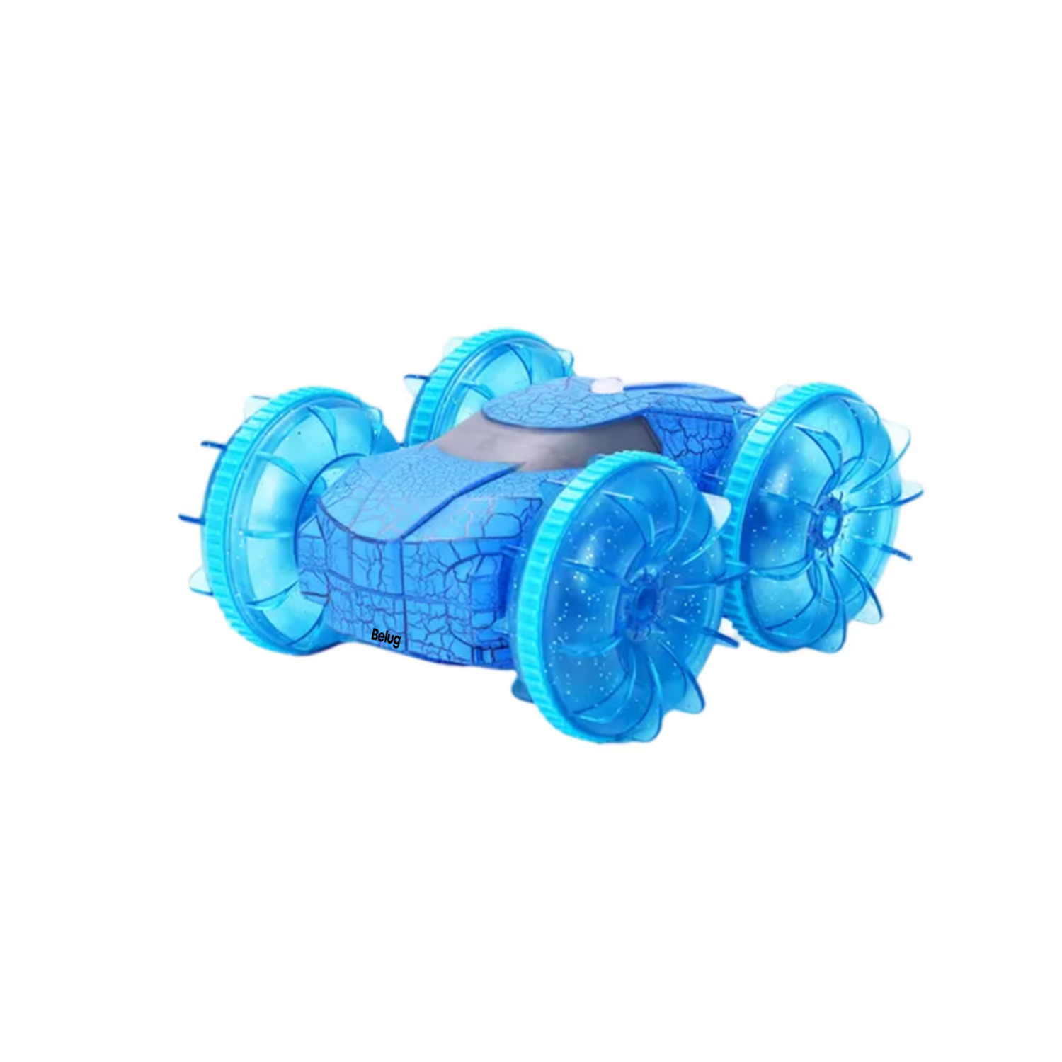 Carros Anfibio De Control Remoto Belug  Double Side Flip Con Luz Azul