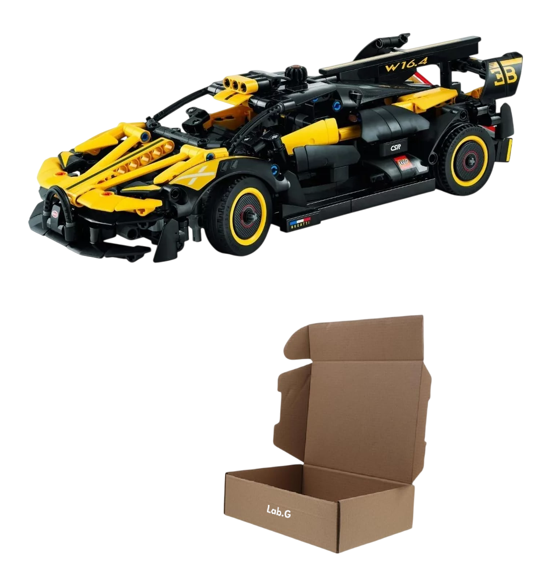 Kit De Construcción Technic Bugatti Bolide 42151 3+ Cantidad De Piezas 905 Amarillo/negro