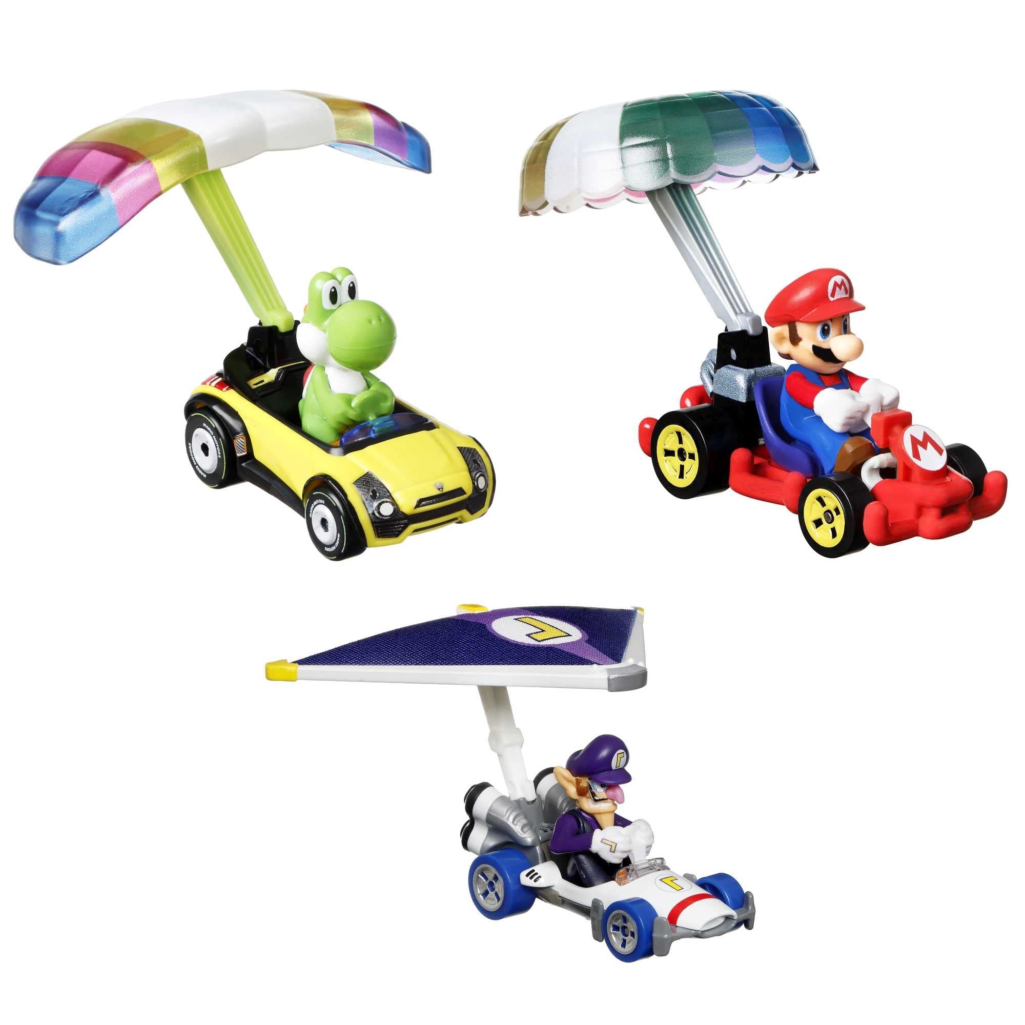 Foto 2 pulgar | Coche Con Personajes De Super Mario De Toy Hot Wheels, Paquetes De 3 Unidades Para Niños A Partir De 3 - Venta Int