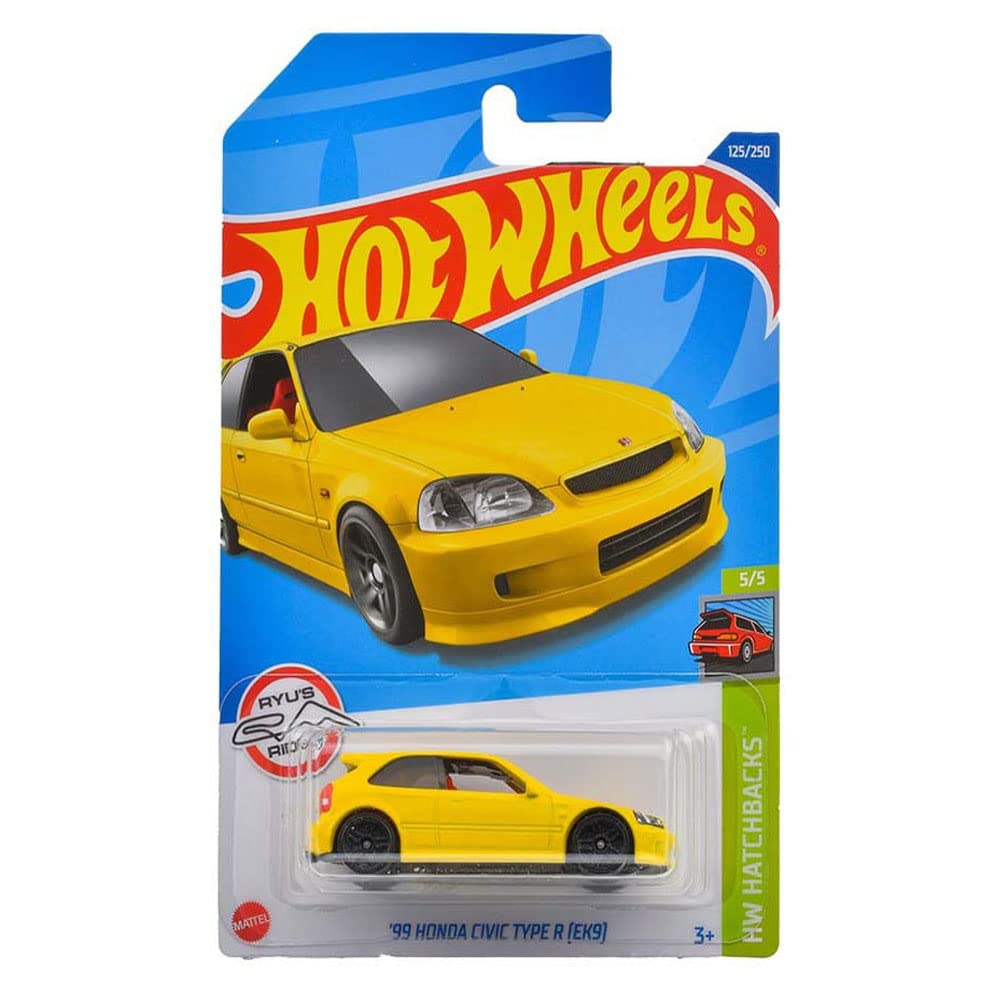Foto 2 pulgar | Coche De Juguete Hot Wheels 2022 '99 Honda Civic Type R [ek9] Amarillo - Venta Internacional.