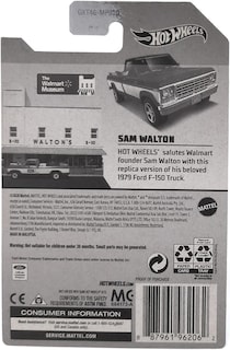 Foto 2 | Coche De Juguete Hot Wheels Saluda A Sam Walton 1979 Ford F-150 1:64 - Venta Internacional.