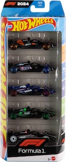 Foto 1 | Toy Cars Hot Wheels Formula 1, Paquete De 5 Unidades, Fundido A Presión, Escala 1:64 - Venta Internacional.