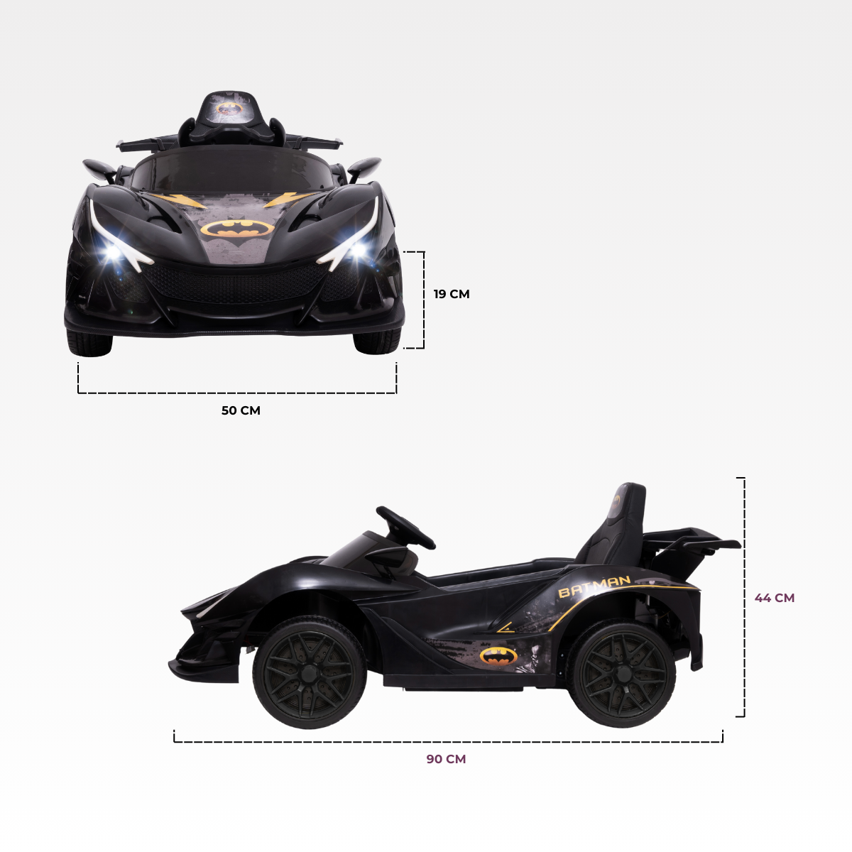 Foto 8 pulgar | Carro Eléctrico AEIOU B002 Negro Montable con Pedal para Niños