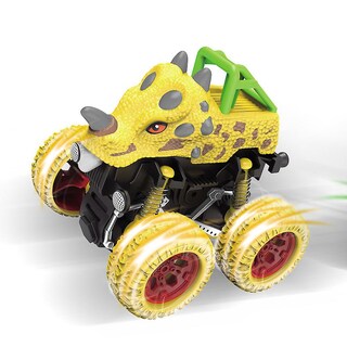 Foto 1 | Juego De Camiones Acrobáticos Inerciales De Dinosaurios Con Dibujos Animados Para Niños, X2 - Venta Internacional.