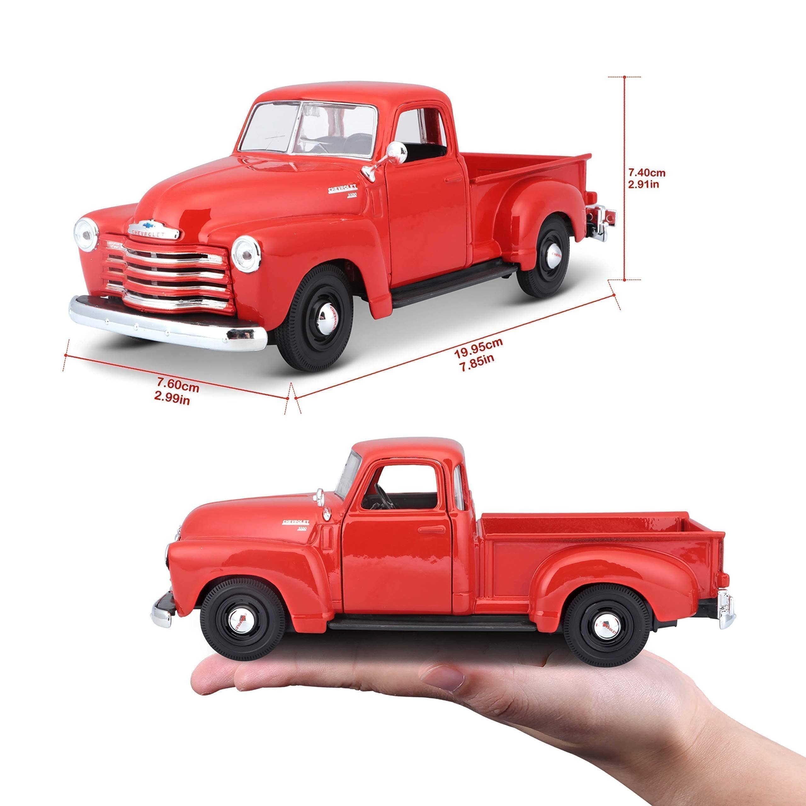 Foto 5 pulgar | Camión Fundido Maisto 1950 Chevrolet 3100 Pickup A Escala 1:25 - Venta Internacional.