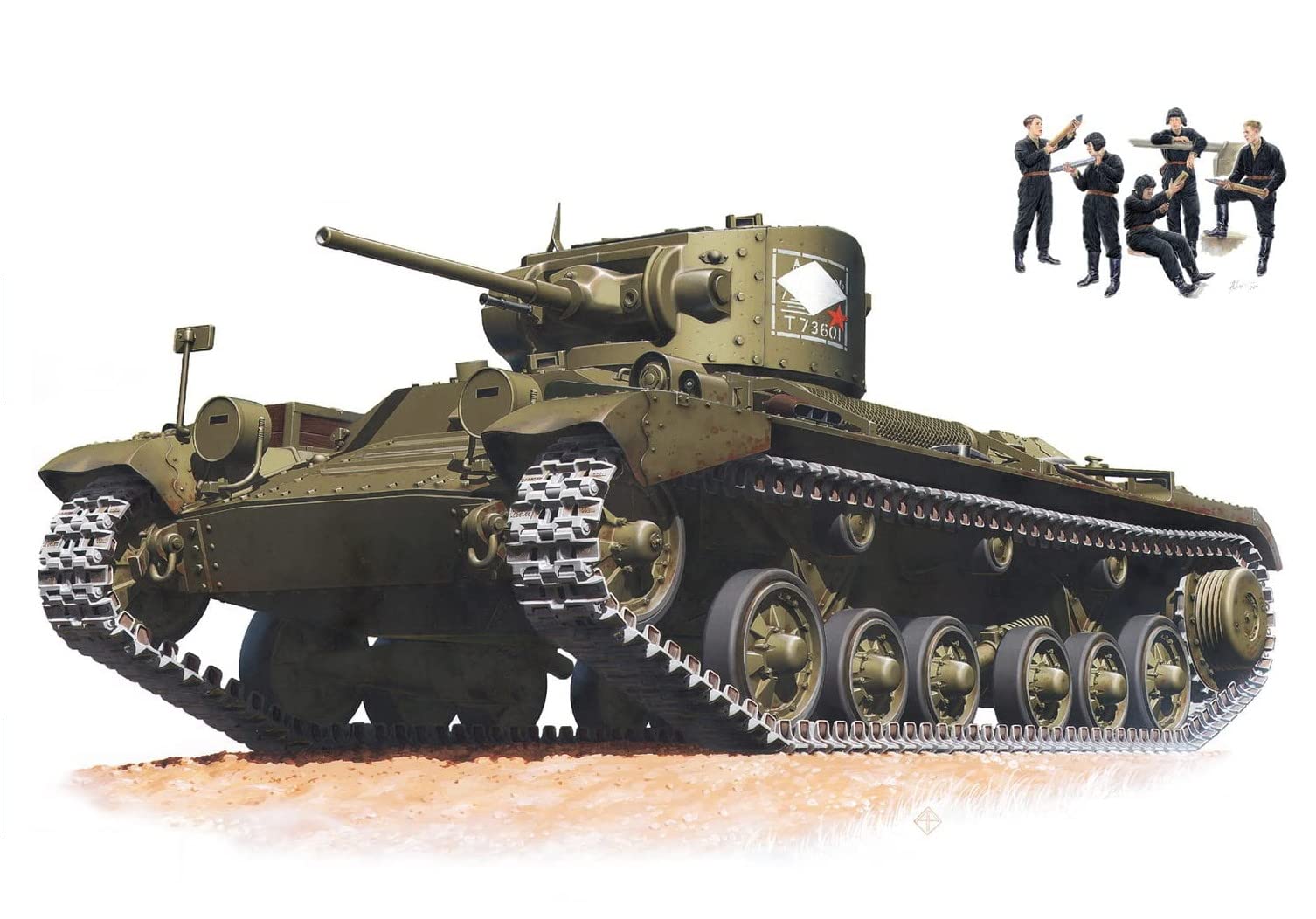 Foto 1 | Kit De Maquetas De Plástico Miniart Valentine Mk Vi Canadian 1/35 - Venta Internacional.