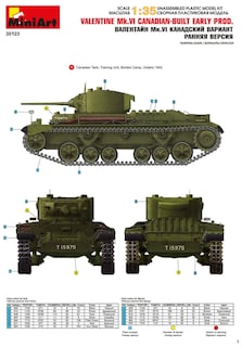 Foto 2 | Kit De Maquetas De Plástico Miniart Valentine Mk Vi Canadian 1/35 - Venta Internacional.