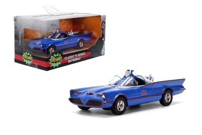 Foto 1 | Coche Fundido A Presión Jada Hollywood Monta El Batman Batmobile De 1966 1:32 - Venta Internacional.
