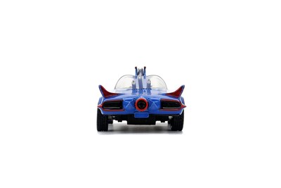 Foto 5 | Coche Fundido A Presión Jada Hollywood Monta El Batman Batmobile De 1966 1:32 - Venta Internacional.