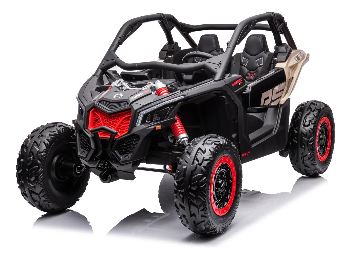 Montable Eléctrico Aeiou Original Can-am 4 Motores 200 Watts Negro