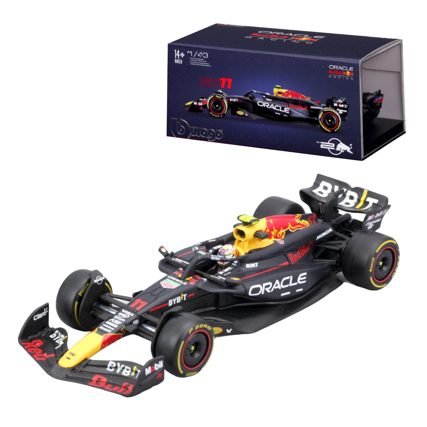 Foto 2 pulgar | Vehículo De Carreras Fundido A Presión Bburago Oracle Red Bull Rb20 1:43 - Venta Internacional.