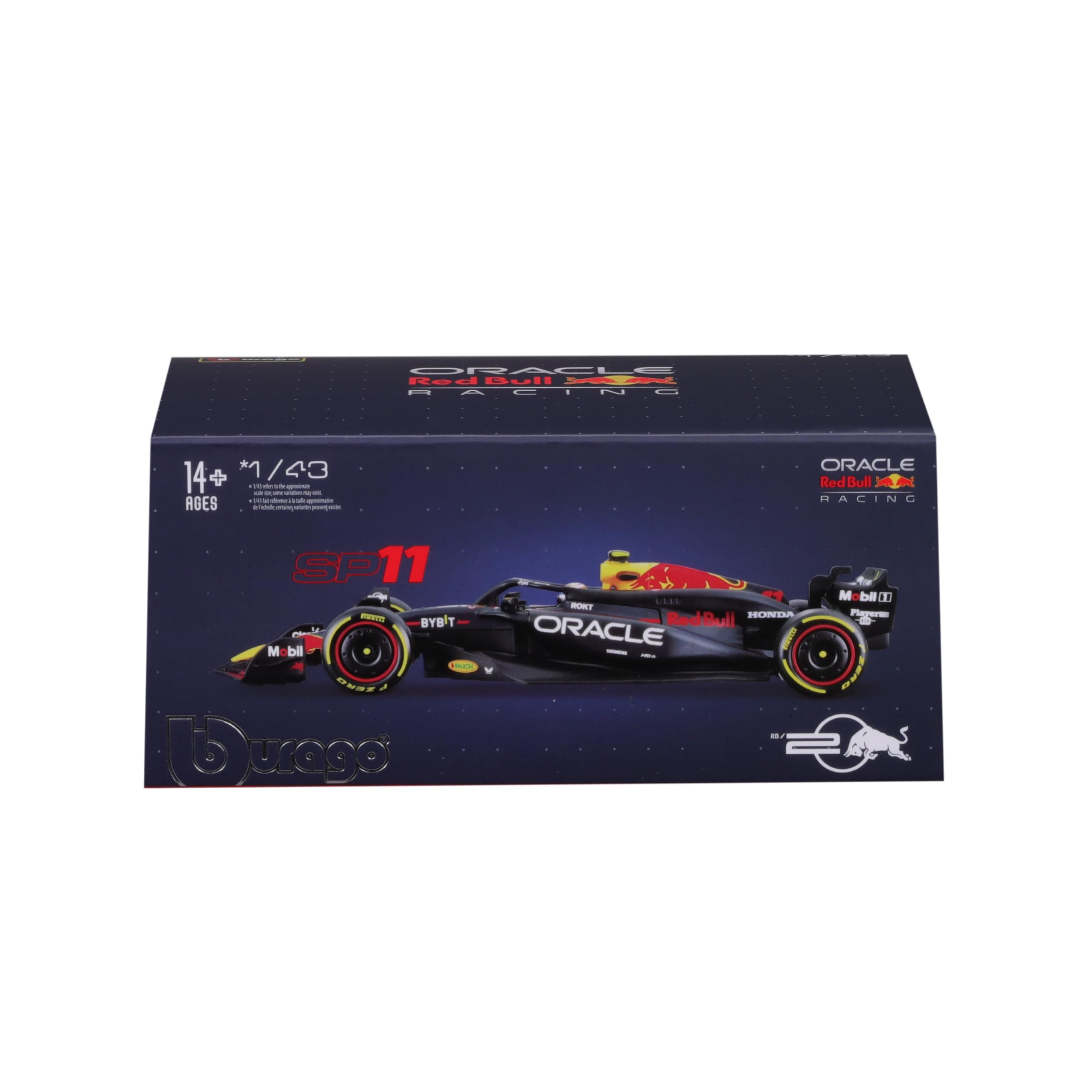 Foto 6 pulgar | Vehículo De Carreras Fundido A Presión Bburago Oracle Red Bull Rb20 1:43 - Venta Internacional.