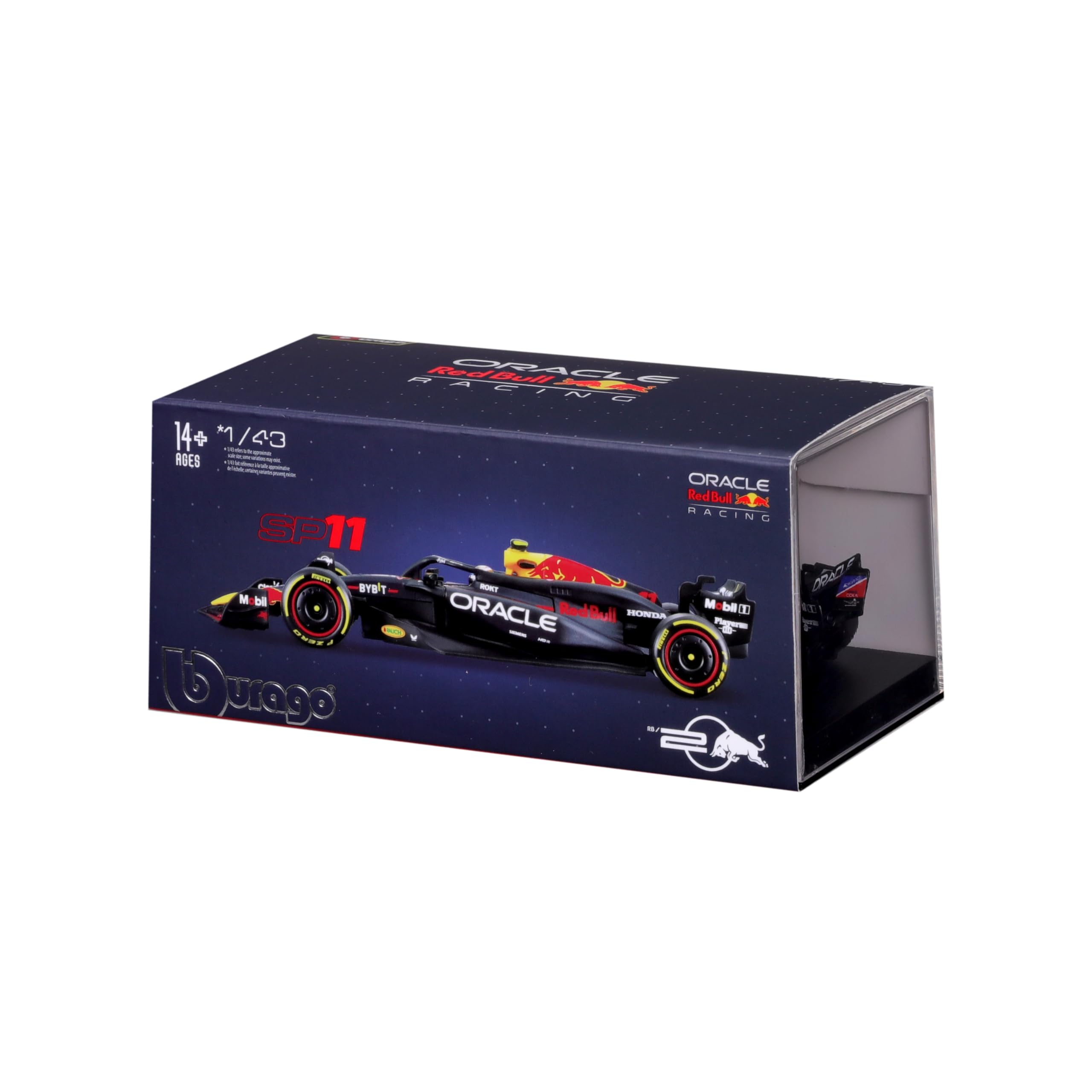 Foto 6 | Vehículo De Carreras Fundido A Presión Bburago Oracle Red Bull Rb20 1:43 - Venta Internacional.