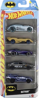 Foto 1 | Set De Coches De Juguete Hot Wheels Batman, Paquete De 5 Unidades, 1:64, Fundido A Presión Con Batmo - Venta Interna
