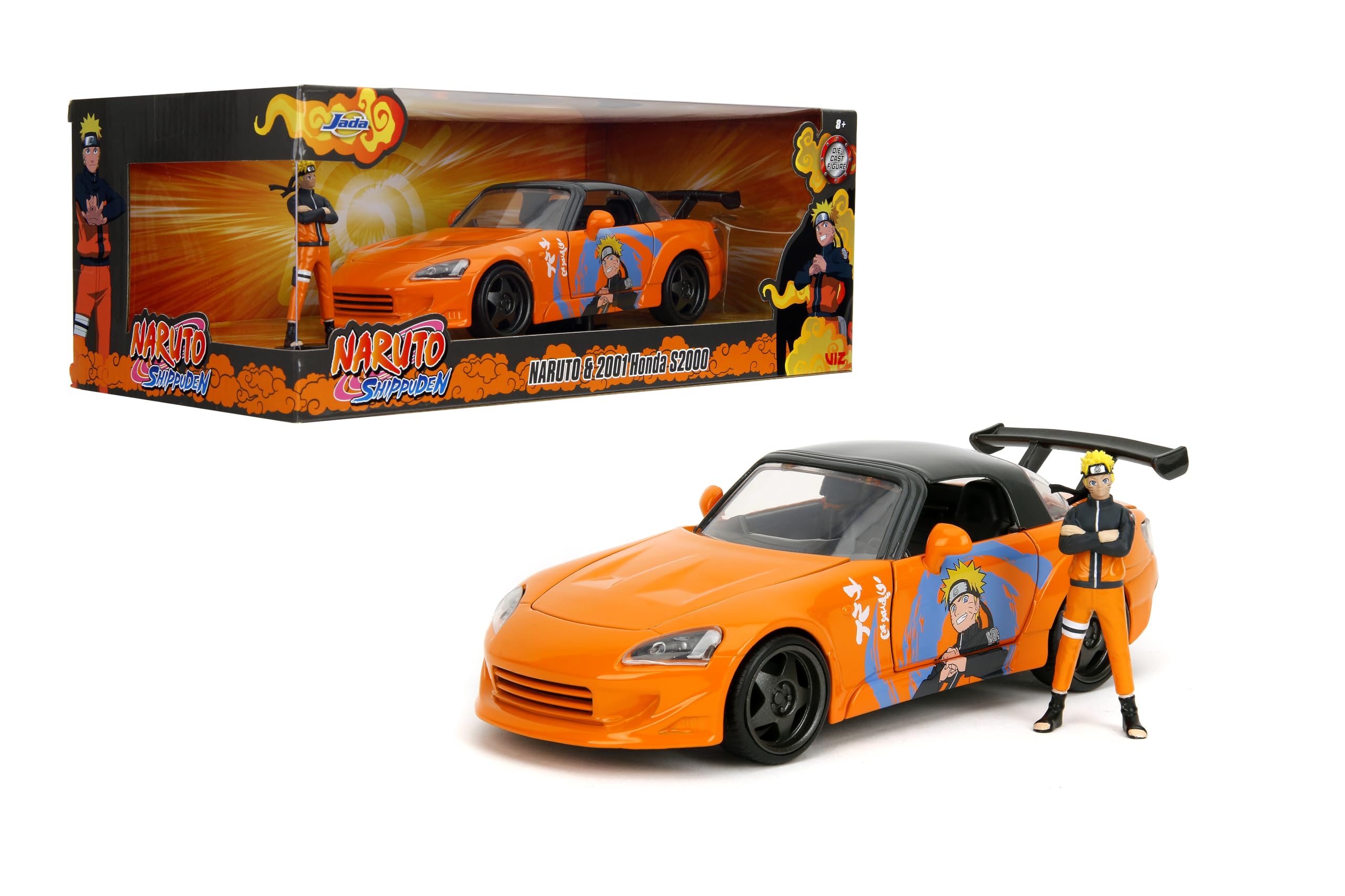 Foto 2 pulgar | Vehículo Fundido A Presión Jada 2001 Honda S2000 Con Naruto Figure 1:24 - Venta Internacional.