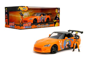 Foto 1 | Vehículo Fundido A Presión Jada 2001 Honda S2000 Con Naruto Figure 1:24 - Venta Internacional.