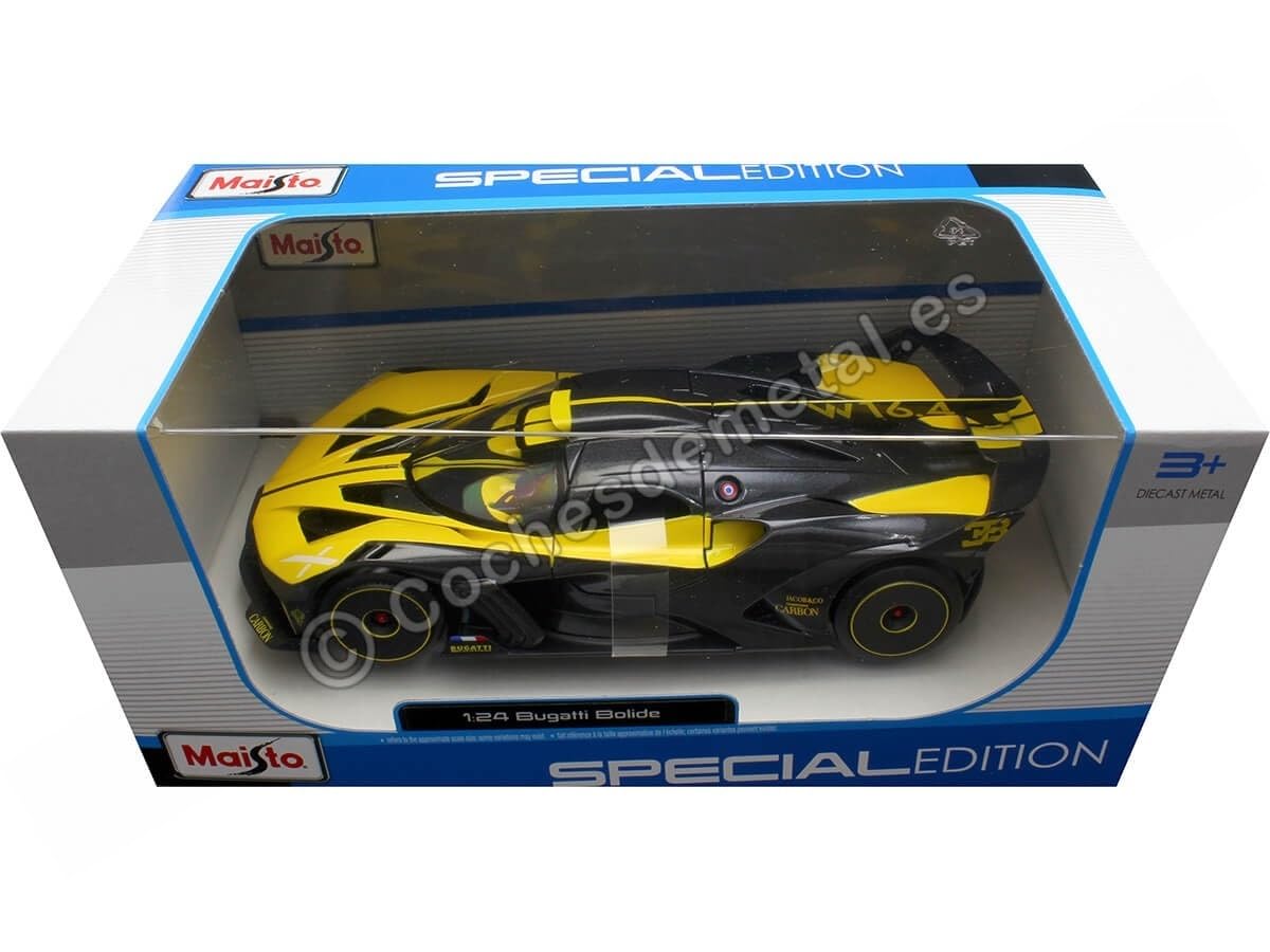 Foto 7 pulgar | Coleccionable Modelo Maisto 1:24 Se Bugatti Bolide Fundido A Presión - Venta Internacional.
