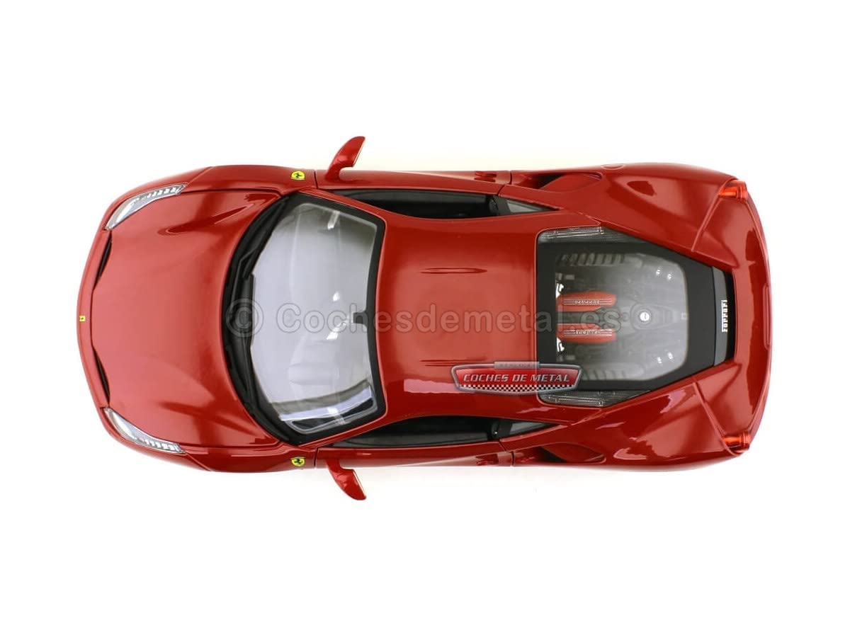 Foto 6 pulgar | Ferrari 488 Gtb Bburago Rojo-Venta Internacional