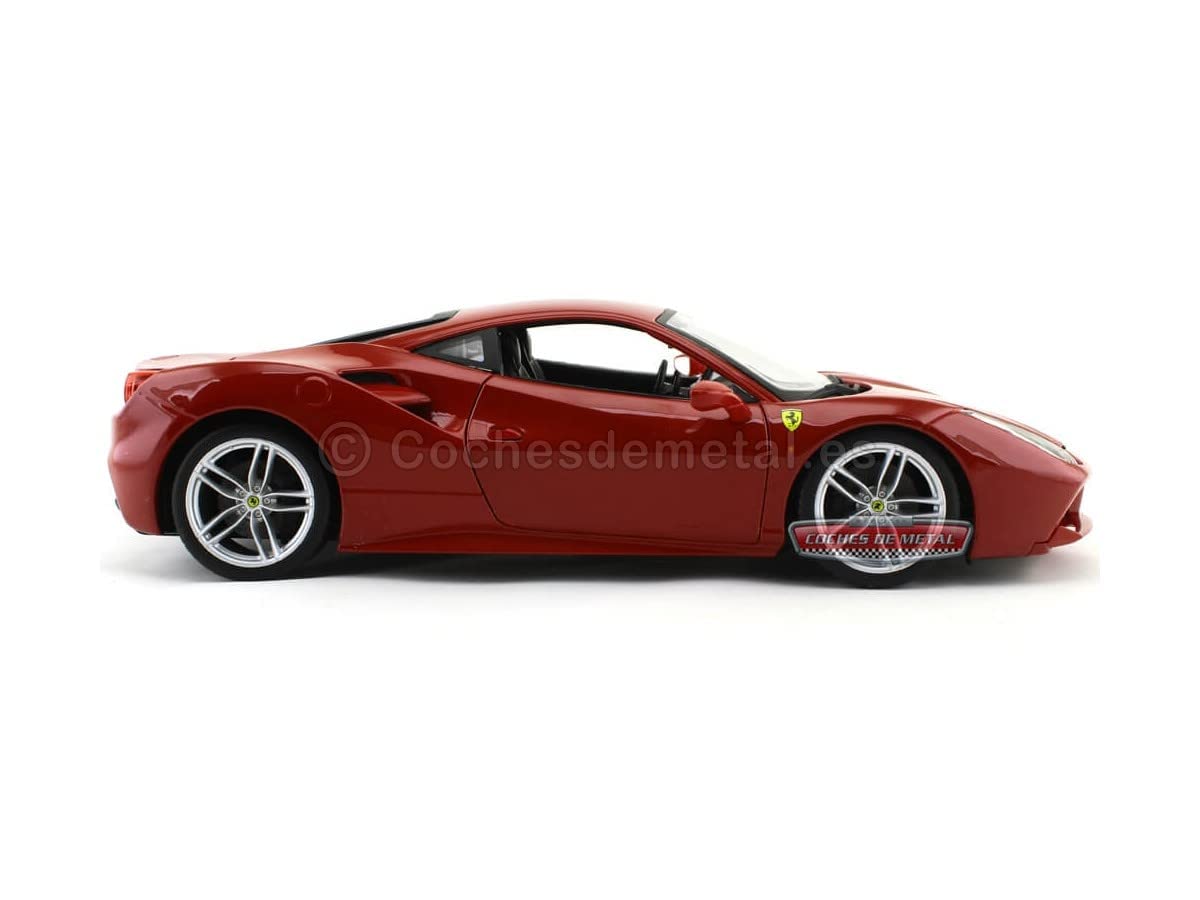 Foto 8 pulgar | Ferrari 488 Gtb Bburago Rojo-Venta Internacional