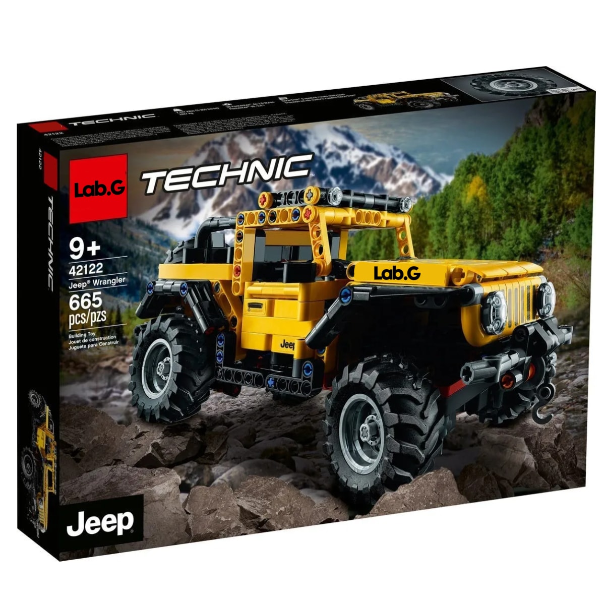 Set De Construcción Jeep 665 Piezas En Caja Lab.g Amarillo $2,299