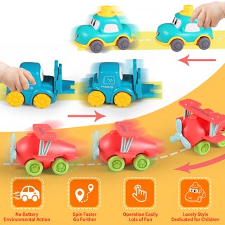 Foto 2 | Juego De Juguetes Alasou Baby Truck Car Con Tapete De Juegos Y Bolsa De Almacenamiento De 1 A 3 Años - Venta Interna