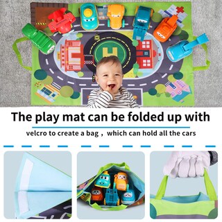 Foto 3 | Juego De Juguetes Alasou Baby Truck Car Con Tapete De Juegos Y Bolsa De Almacenamiento De 1 A 3 Años - Venta Interna