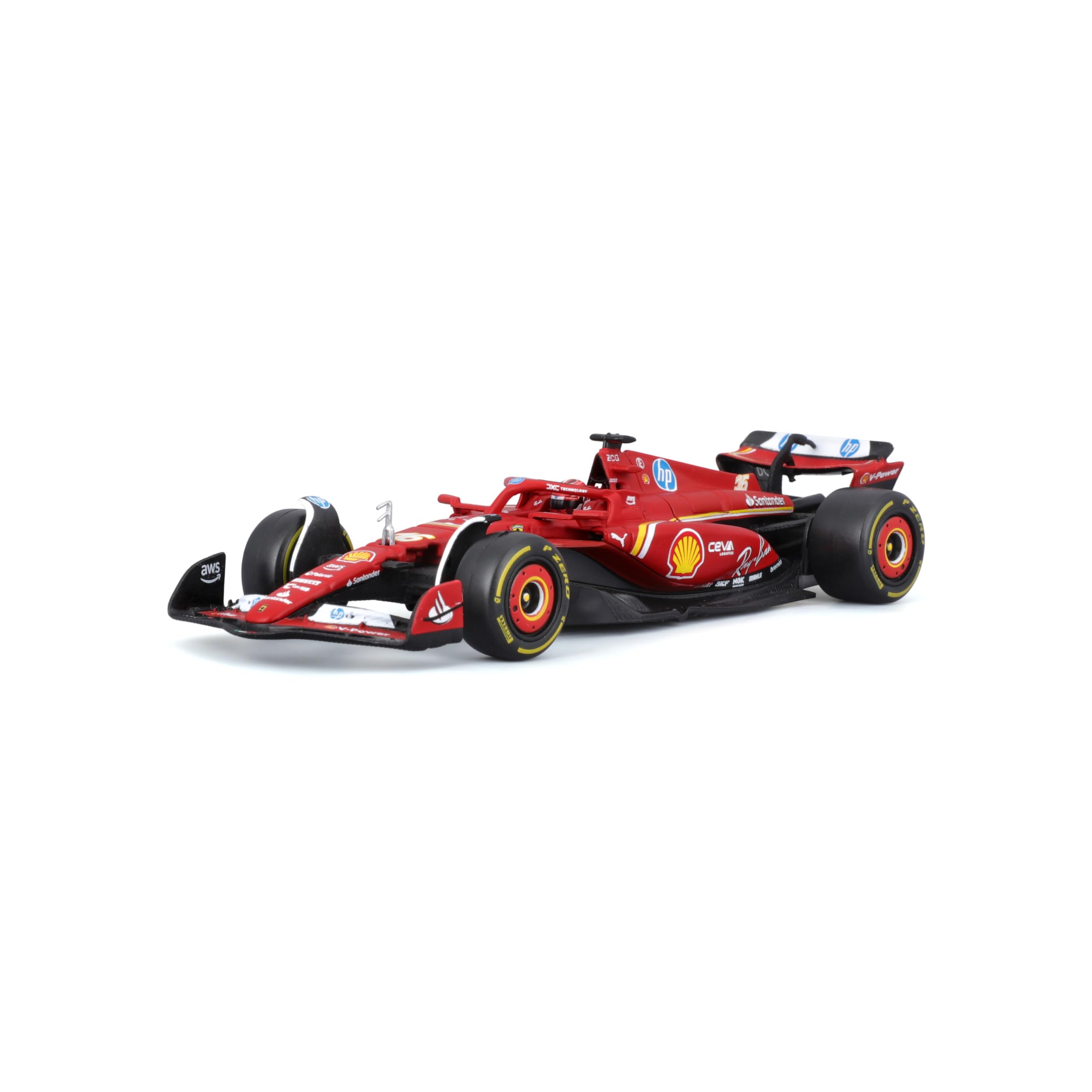 Foto 1 | Maqueta De Coche Bburago 1:43 Sfr Ferrari Sf-24 Con Casco - Venta Internacional.