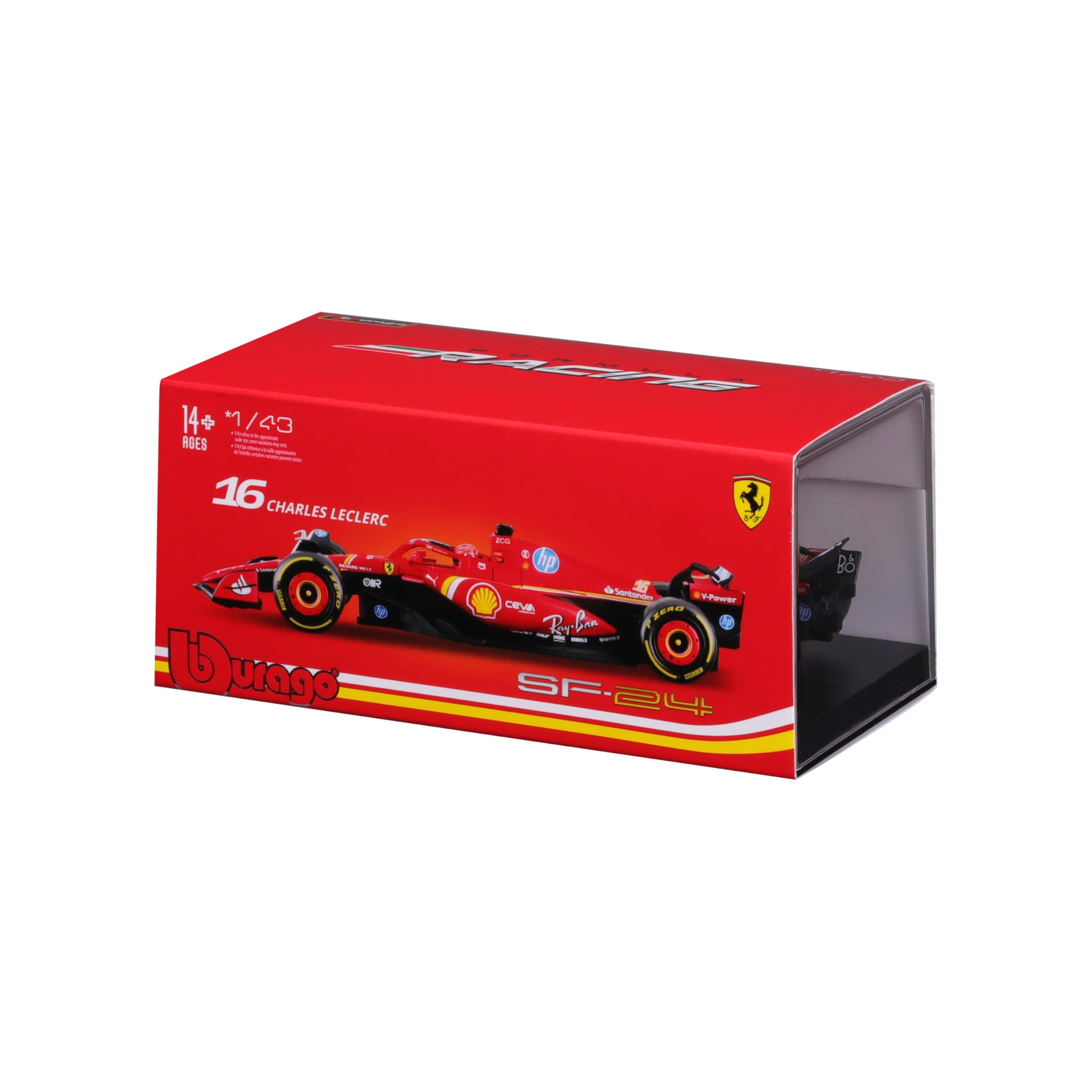 Foto 3 | Maqueta De Coche Bburago 1:43 Sfr Ferrari Sf-24 Con Casco - Venta Internacional.