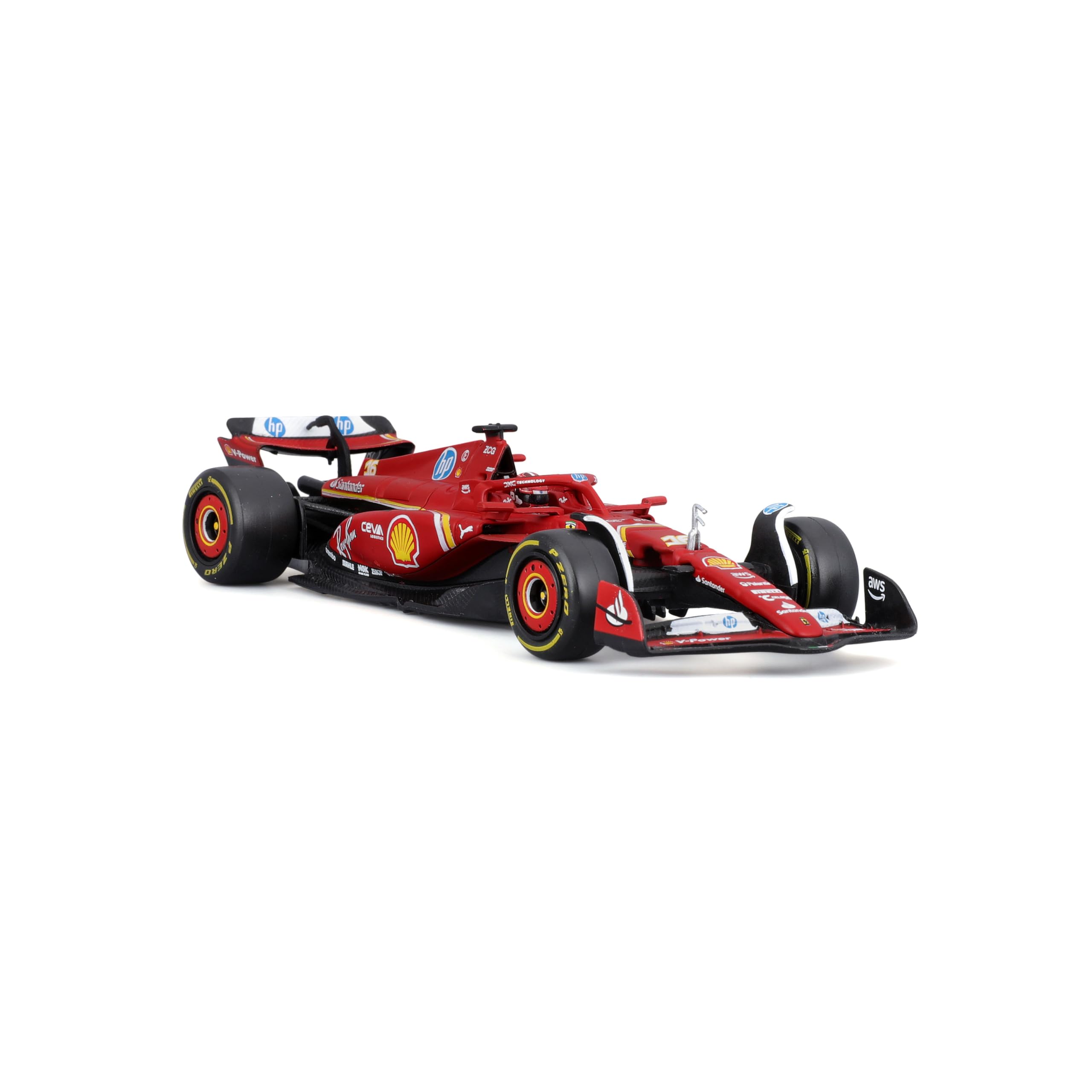 Foto 5 pulgar | Maqueta De Coche Bburago 1:43 Sfr Ferrari Sf-24 Con Casco - Venta Internacional.