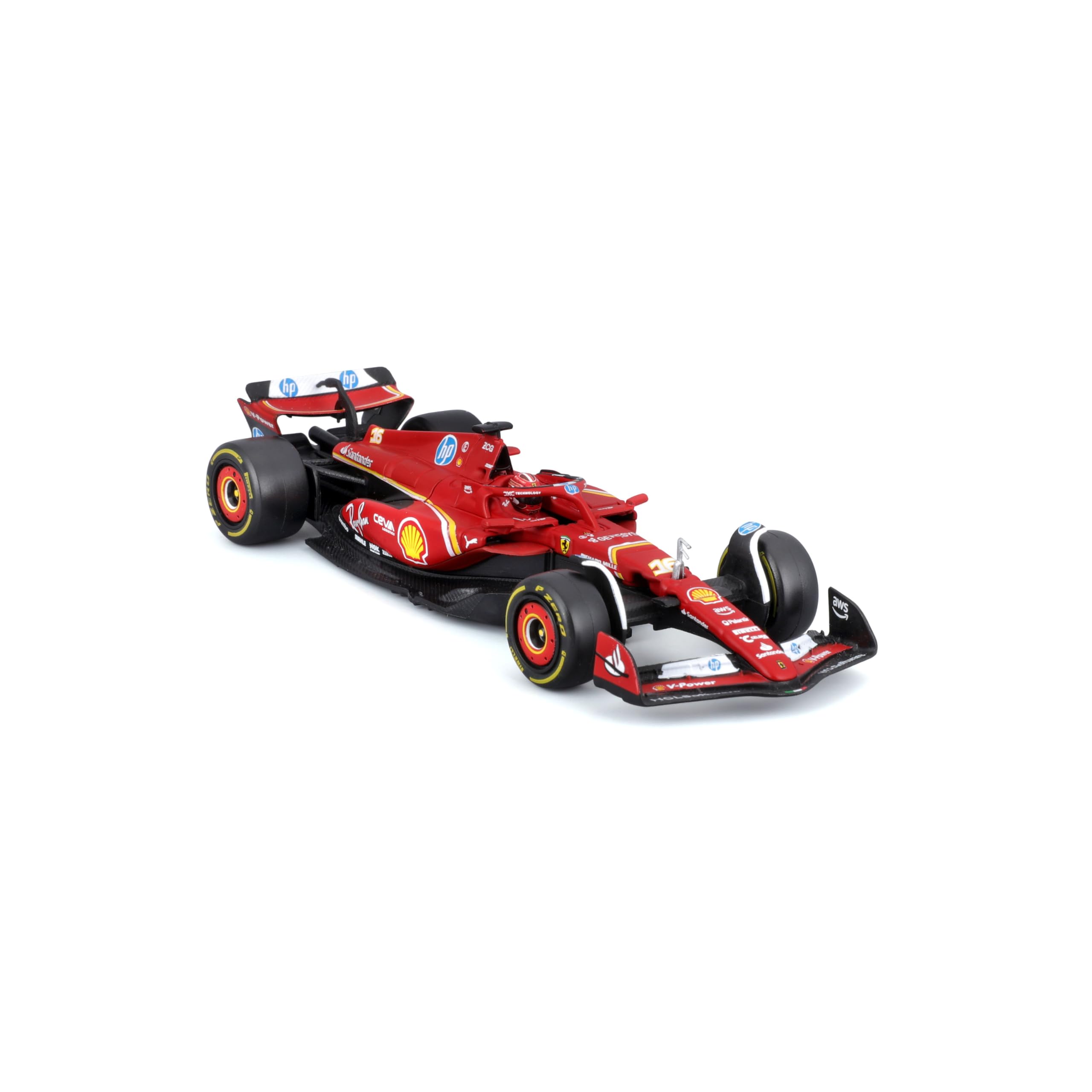 Foto 7 pulgar | Maqueta De Coche Bburago 1:43 Sfr Ferrari Sf-24 Con Casco - Venta Internacional.