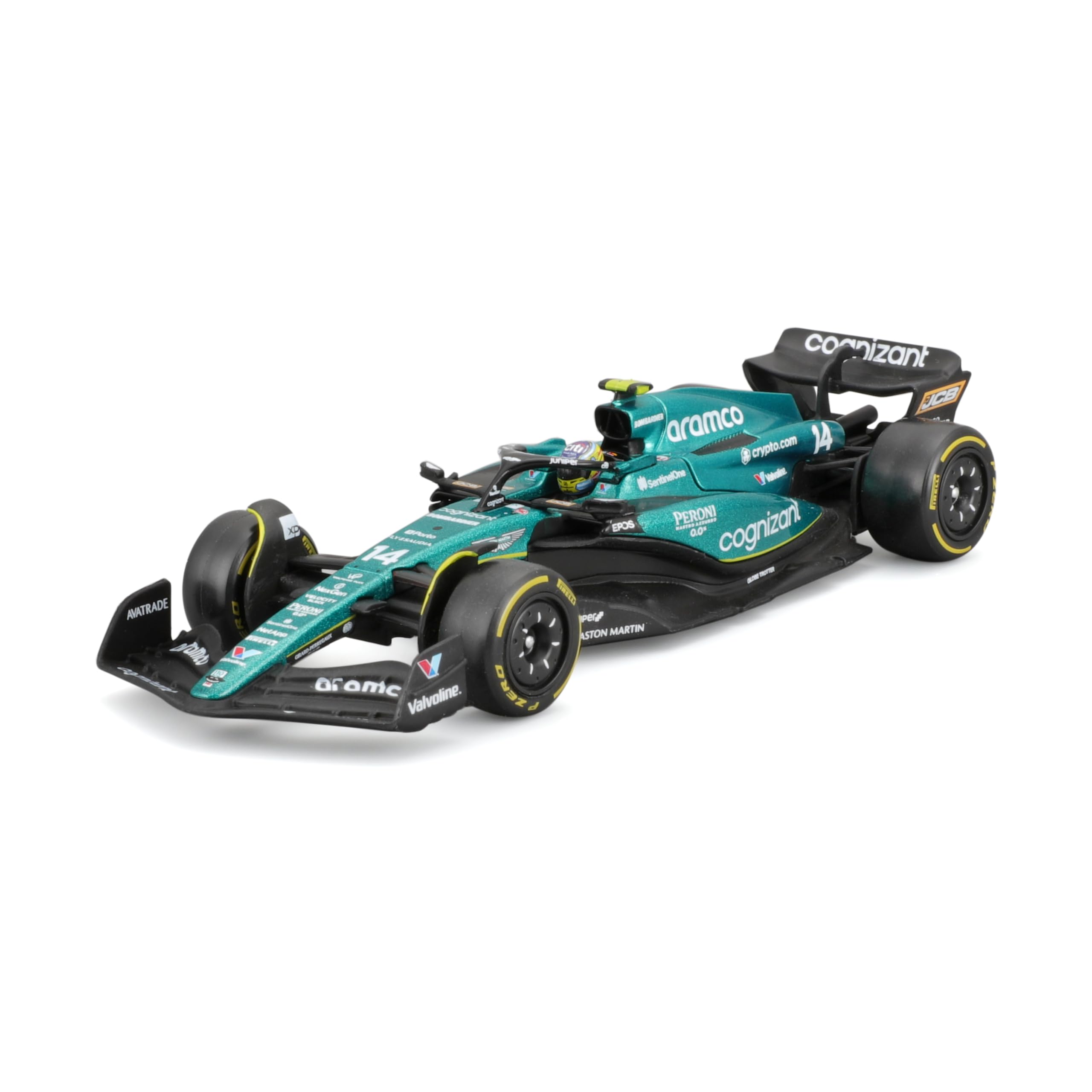 Maqueta De Coche Fundido A Presión Bburago 1:43 Race Aston Martin Amr23 - Venta Internacional.
