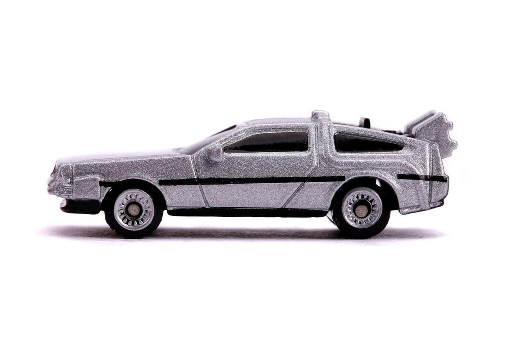 Foto 4 pulgar | Coche Regreso Al Futuro 1.65 Nano Hollywood Rides de Jada Toys 3 Piezas - Venta Internacional.