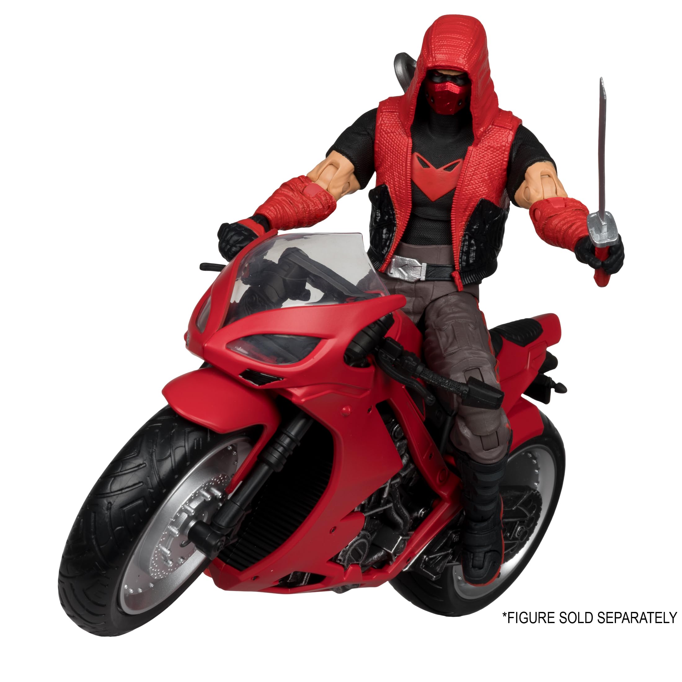 Foto 3 pulgar | Bicicleta Deportiva Vehicle Mcfarlane Toys Dc Multiverse Red Hood - Venta Internacional.