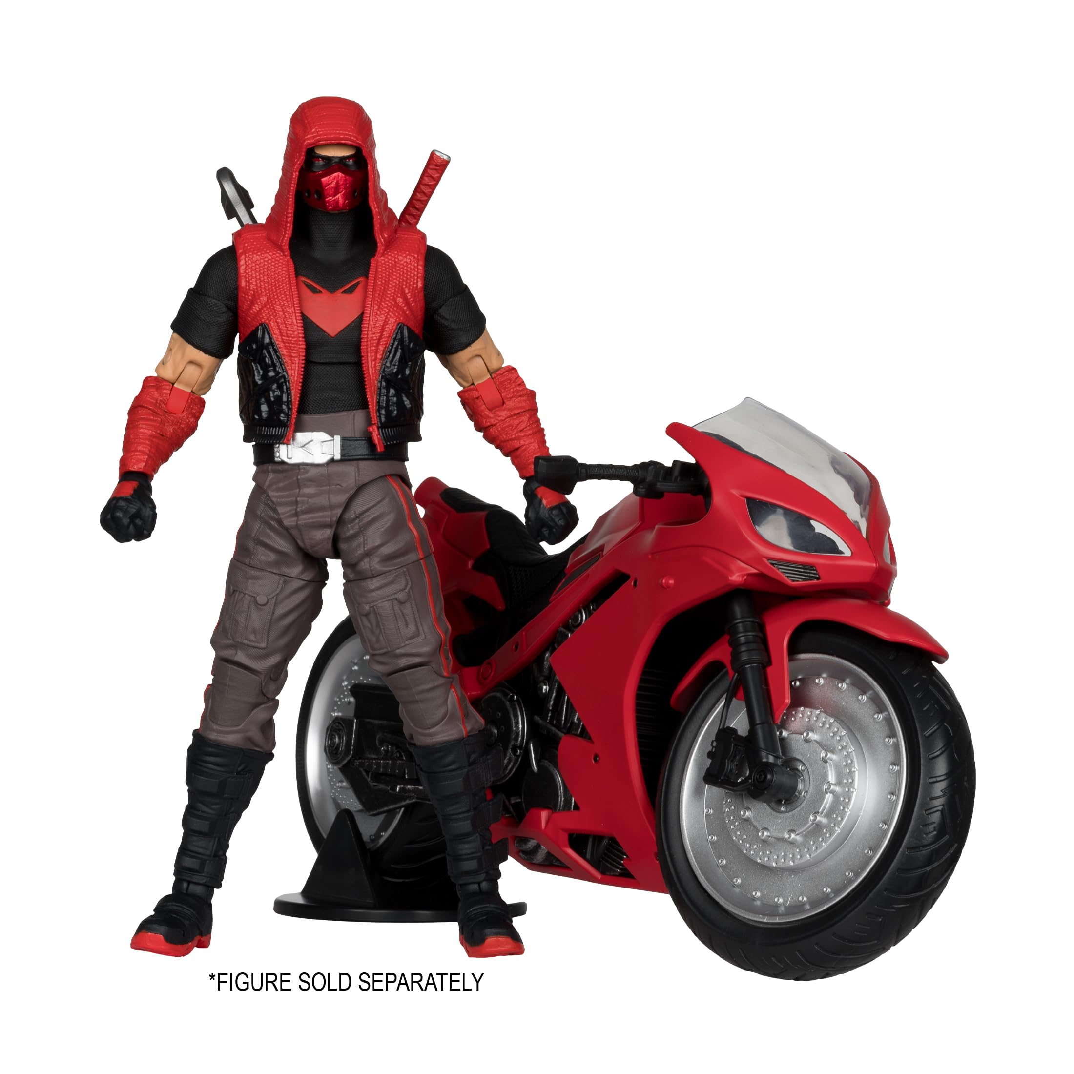 Foto 6 pulgar | Bicicleta Deportiva Vehicle Mcfarlane Toys Dc Multiverse Red Hood - Venta Internacional.