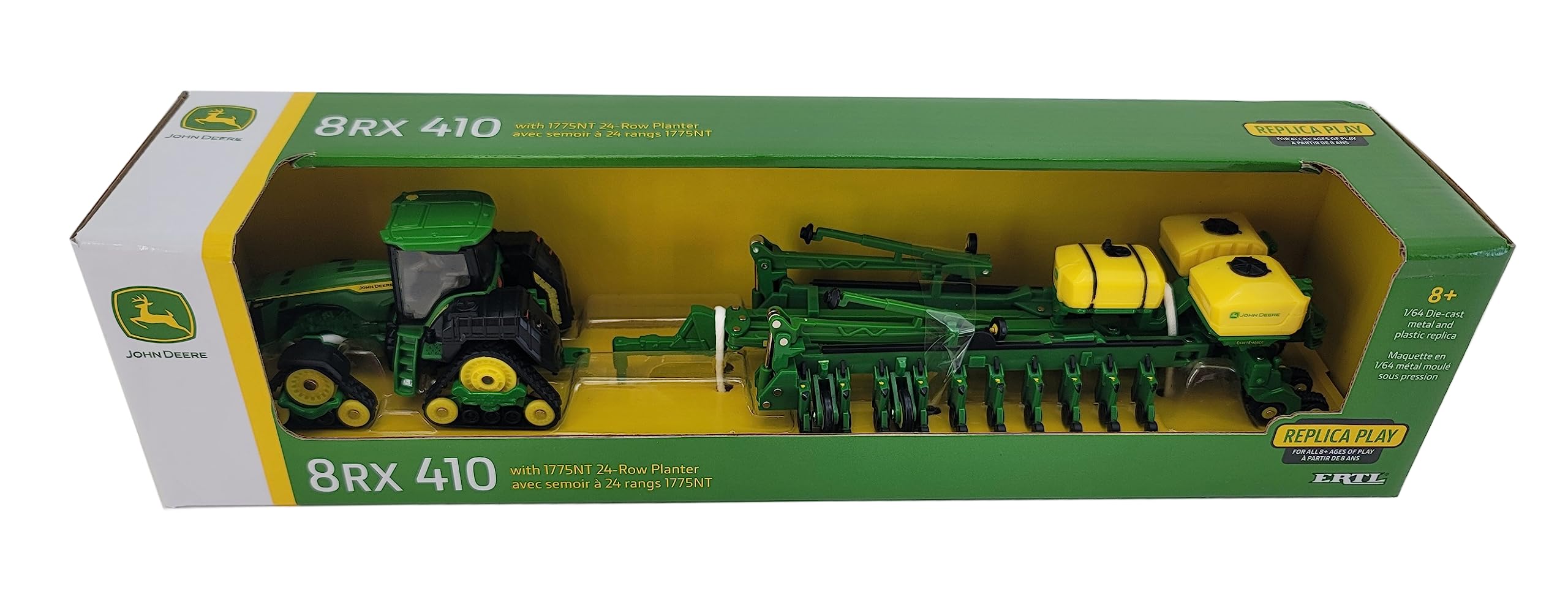 Foto 3 | Toy John Deere 8rx 410 Con Macetero 1775nt De 24 Hileras A Escala 1/64 - Venta Internacional.