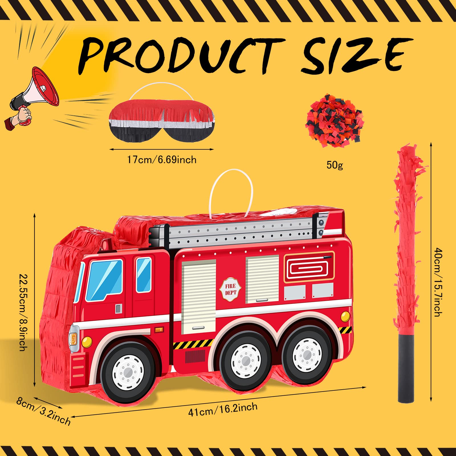 Foto 3 pulgar | Piñata Camión de Bomberos  - Venta Internacional