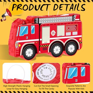 Foto 3 | Piñata Camión de Bomberos - Venta Internacional
