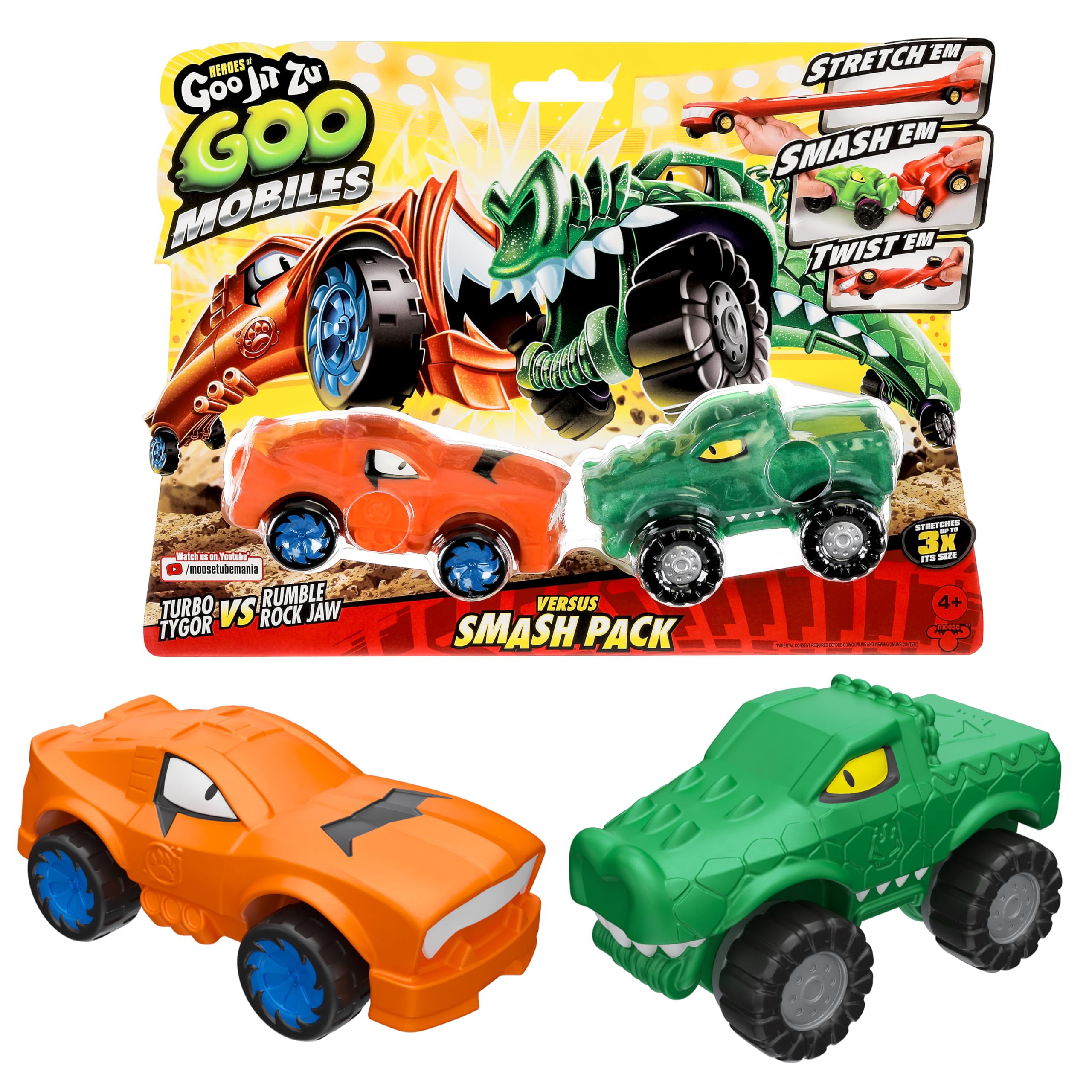 Foto 2 pulgar | Toy Heroes Of Goo Jit Zu Goo Mobiles Turbo Tygor Vs Rumble - Venta Internacional.