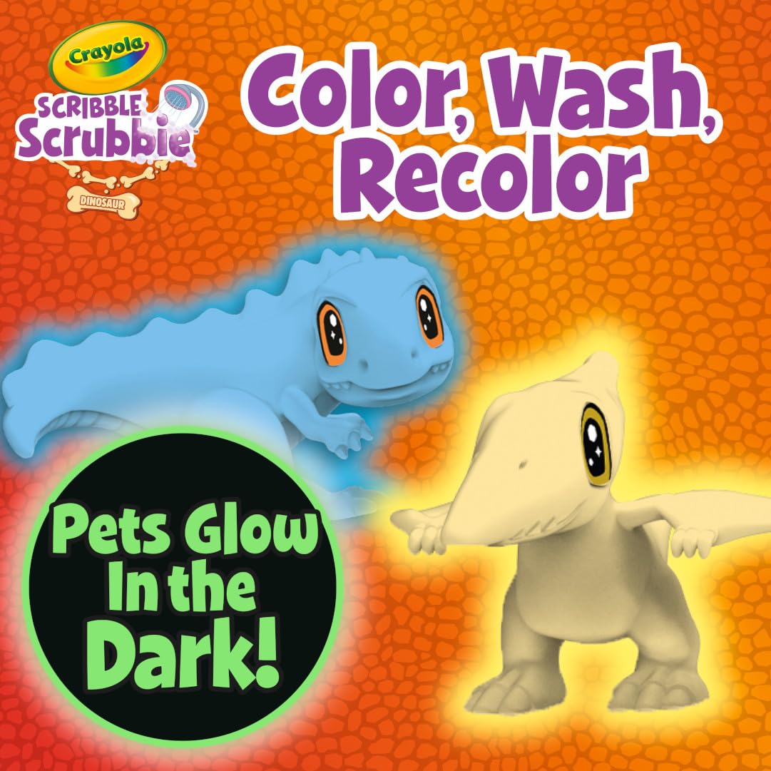 Foto 5 pulgar | Paquete Combinado Toy Crayola Scribble Scrubbie Pets Dinosaur Glow - Venta Internacional.